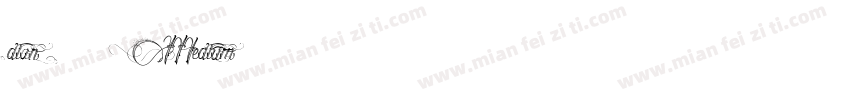 dian 05 Medium字体转换